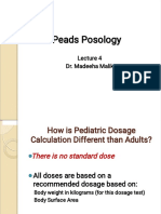 Peads Posology: Dr. Madeeha Malik