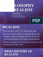Philosophy of Realism: Prepared by