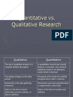 Quantitativevs Qualitative Research