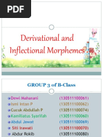 Derivational and Inflectional Morphemes