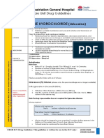 Lignocaine Hydrochloride: Concord Repatriation General Hospital