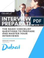 15 Interview Checklist Questions - Sohaib Hasan