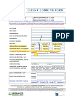 Client Booking Form: TRAVEL PERIOD (Check One) BATCH 1 (NOVEMBER 08-11, 2019) BATCH 2 (NOVEMBER 22-25, 2019)