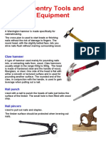Carpentry Hand Tools PDF