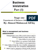 Business Administration Part (1) - Comparing Public Management and Business Administration