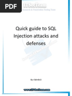 Quick Guide To SQL Injection Attacks and Defenses - English