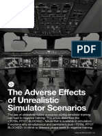 The Adverse Effects of Unrealistic Simulator Scenarios: Training