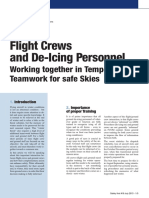 Flight Crews and de Icing Personnel