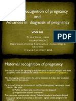 Maternal Recognition of Pregnancy: Key Concepts
