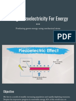 Using Piezoelectricity For Energy