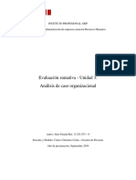 Trabajo de Observación Descriptivo de La Organización Donde Se Desempeña