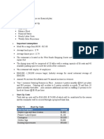 Financial Plan: Important Assumptions