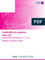 Cuadernillo de Preguntas Lectura Critica Tyt PDF