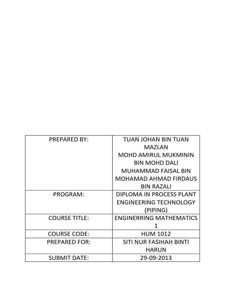 Assignment Math KKTM KEMAMAN | PDF | Area | Geometric Objects