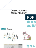 Cosec Roster Management
