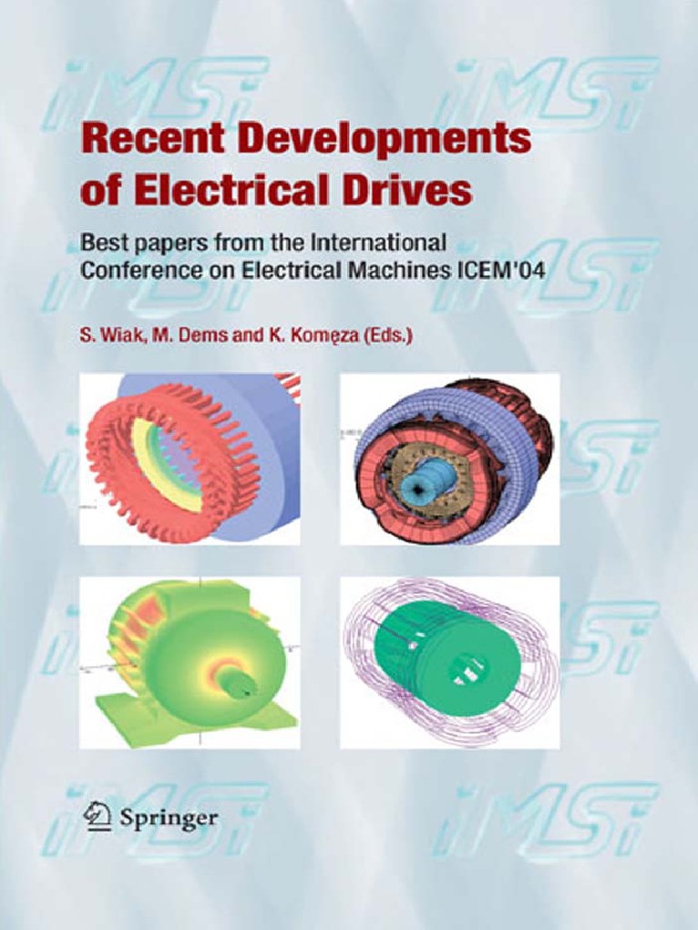 Recent Developments of Electrical Drives PDF Electric Motor