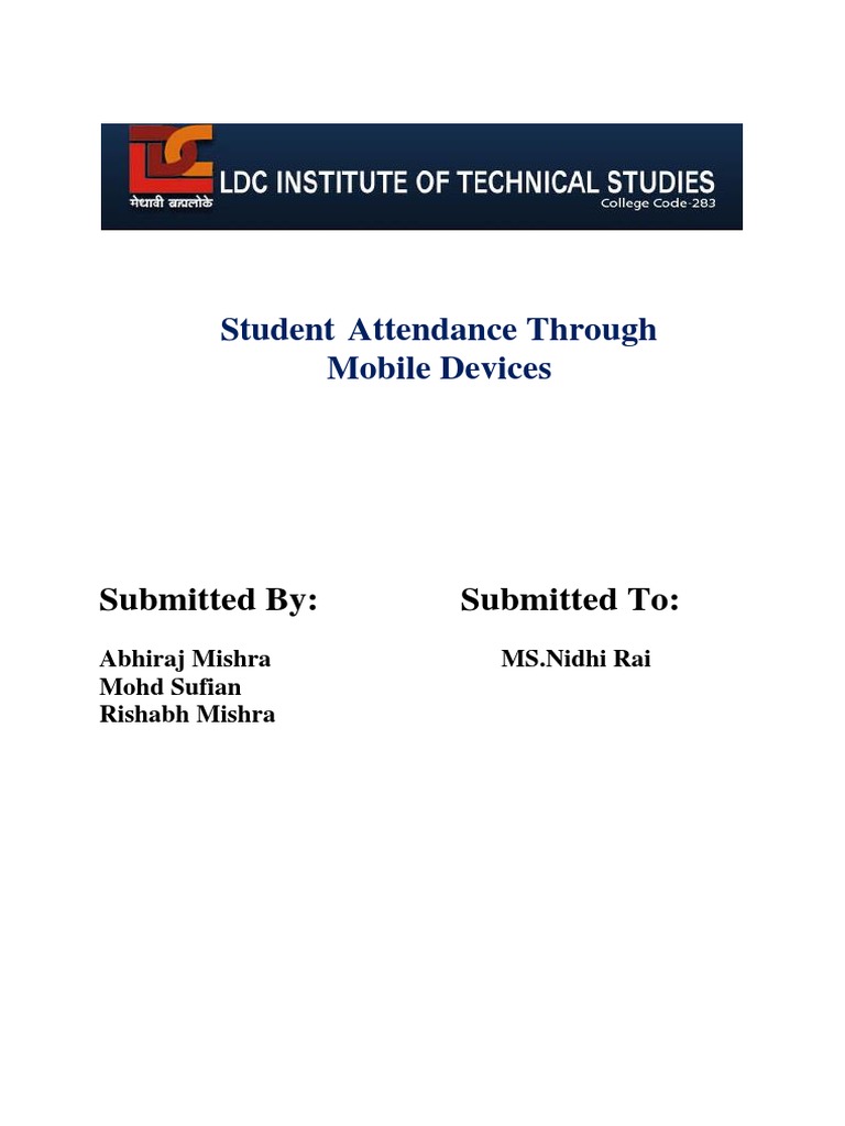 Mobile Attendance System for Students | PDF | Android (Operating System ...