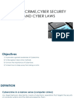 Cyber Crime, Cyber Security and Cyber Laws
