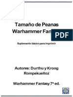 Tamaño de Peanas Warhammer Fantasy - PDF