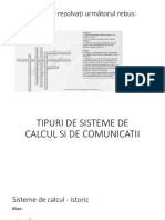 Tipuri de Sisteme de Calcul Si de Comunicatii