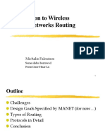 Introduction To Wireless Ad-Hoc Networks Routing: Michalis Faloutsos