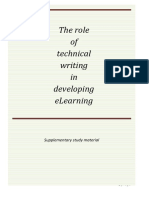 019 The Role of Technical Writers in Developing Elearning