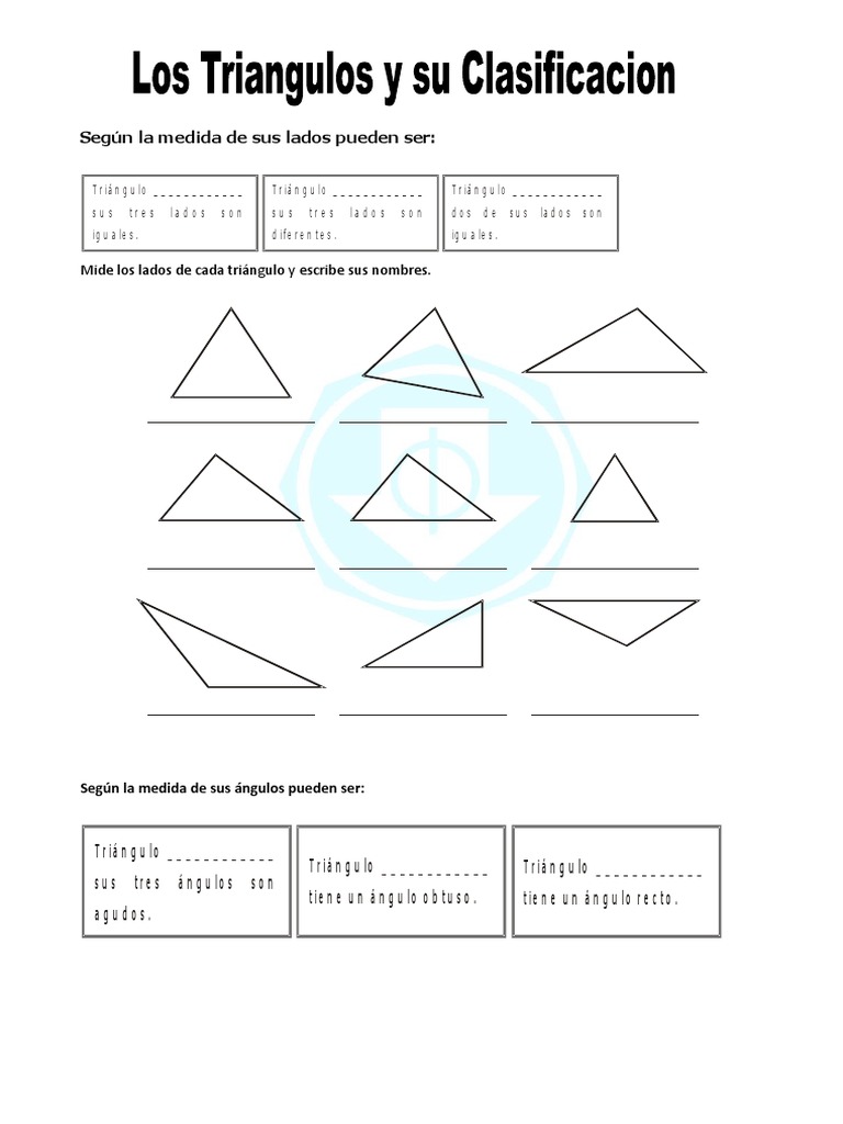 Clasificación de Triángulos y Ejercicios | PDF | Objetos geométricos ...