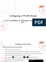 Configuring A TPLINK Router: TP Link TL-WR740N / TL-WR741ND Basic Configuration Steps