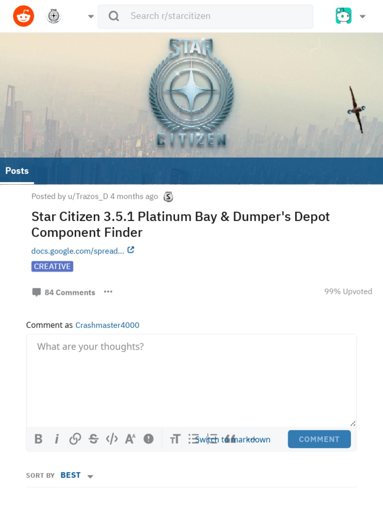 Star Citizen 3.5.1 Platinum Bay & Dumper's Depot Component Finder
