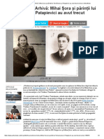 Documente de Arhivă_ Mihai Șora Și Părinții Lui Tismăneanu Și Patapievici Au Avut Trecut Comun _ ActiveNews