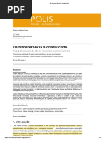 VESSURI, Hebe. de La Transferencia a La Creatividad - Traduzido