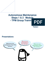 Autonomous Maintenance Steps 1 & 2 Module - TPM Group Training