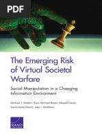The Emerging Risk of Virtual Societal Warfare