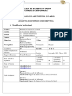 Syllabus Sept. 2019 - Feb 2020