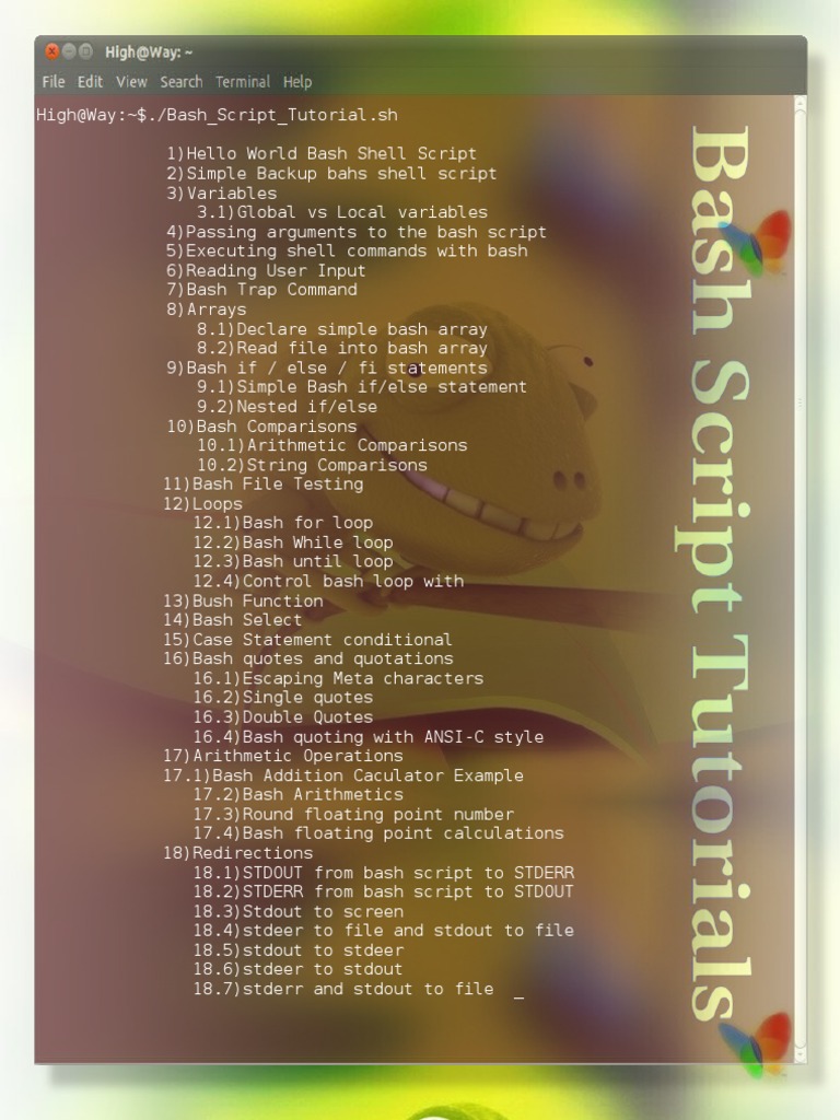 Bash Script by HighWay | PDF