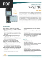 Sunset SDH: Sunrise Telecom