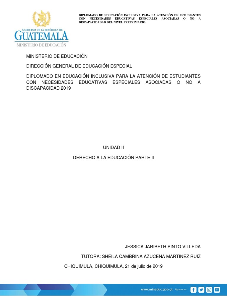 Diplomado en Educación Inclusiva 2023 | PDF | Plan de estudios | Invalidez