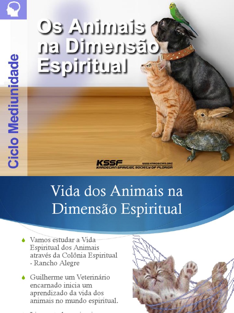 A Vida Dos Animais No Mundo Espiritual PDF Cães Humano