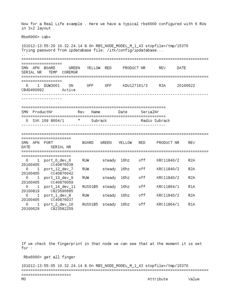 Change RBS6000 Fingerprint Guide | PDF | Encodings | Computing