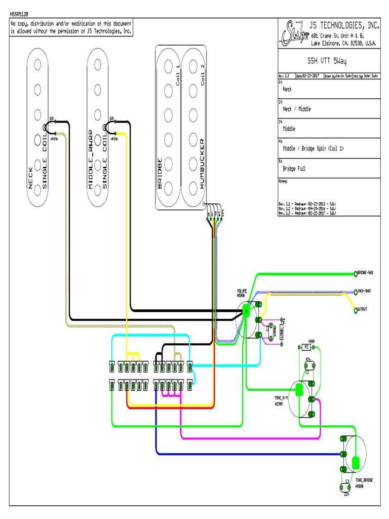 Suhr Wiring Diagram PDF