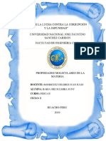 Propiedades moleculares de la materia y diagramas p-v