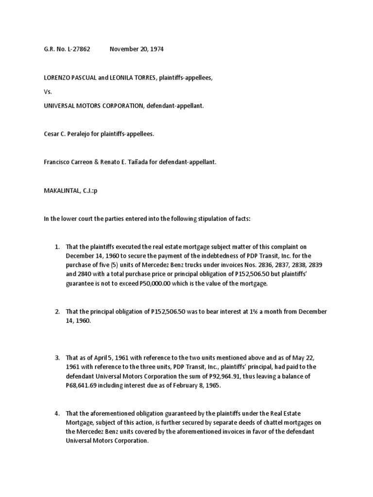Recto Law PDF Lease Foreclosure
