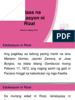 Si Rizal Sa Ateneo de Municipal at UST