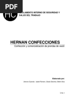 Reglamento Interno de Seguridad y Salud Del Trabajo