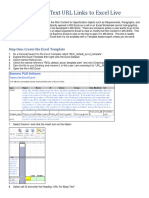 Exporting Body Text URL Links To Excel Live