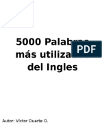 5000 Palabras Usadas Del Ingles