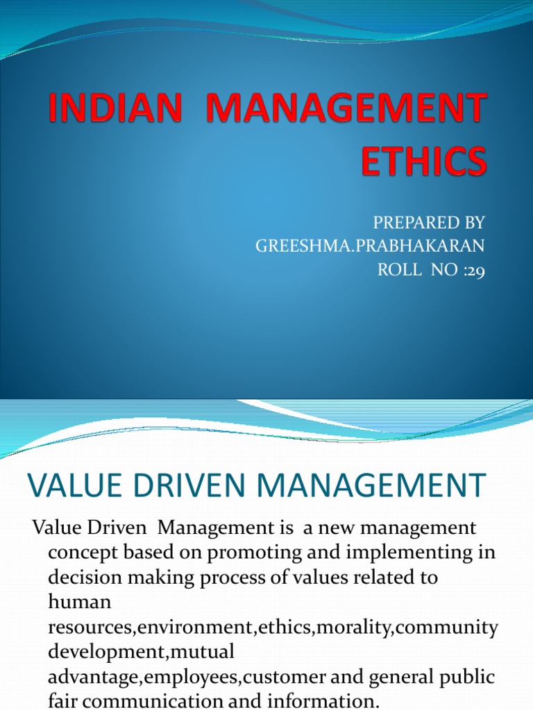 Value Driven Management Overview | PDF
