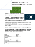 Atividades Copa de Futebol 2018