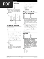 Light and Refraction Study Guide Answer Keys PDF