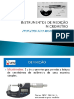 Aula5 - Instrumentos de Medição - Micrometro